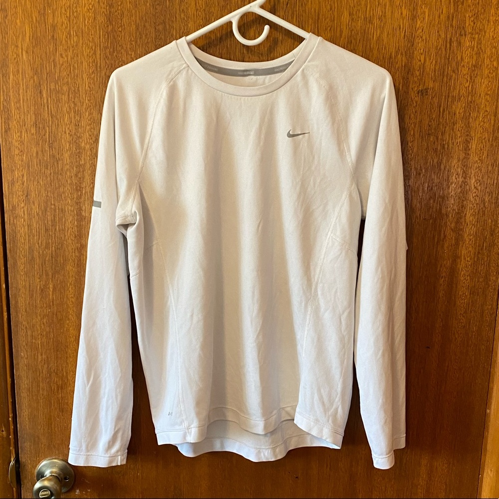 NIKE dry fit white long sleeve